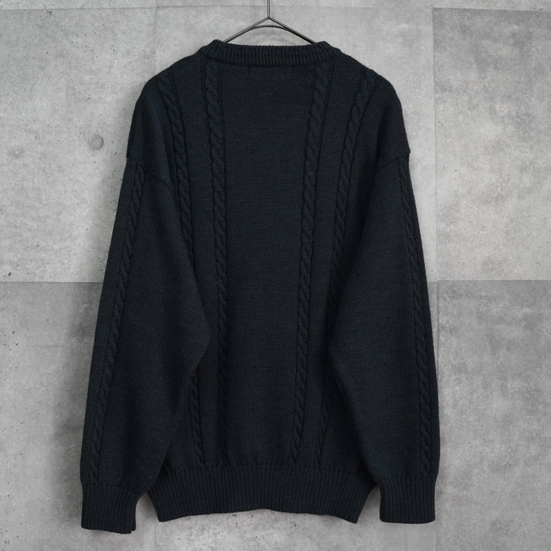 バーバリー ヴィンテージ ホースロゴ ニット グリーン系