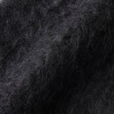 ロエベ アナグラム レザーパッチ モヘア マフラー ブラック