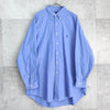 Polo Ralph Lauren logo embroidered long sleeve shirt blue