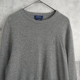 ポロ ラルフローレン ポニーロゴ ニット グレー