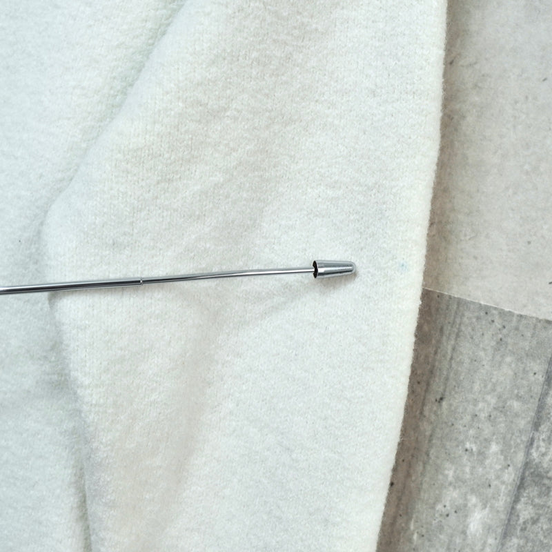 アミパリ アミ パリス ハートロゴ ニット アイボリー レディース