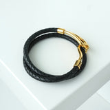 エルメス レザー ジャンボ チョーカー ブレスレット ブラック