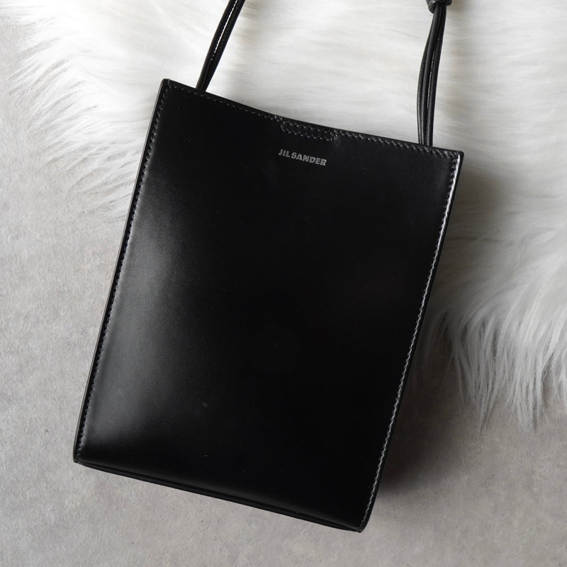 ジルサンダー タングル スモール レザー ショルダーバッグ ブラック