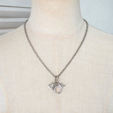 クリスチャン ディオール Diorロゴ チェーン ネックレス シルバー