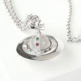 ヴィヴィアン ウエストウッド ラージ オーブ シルバー ネックレス