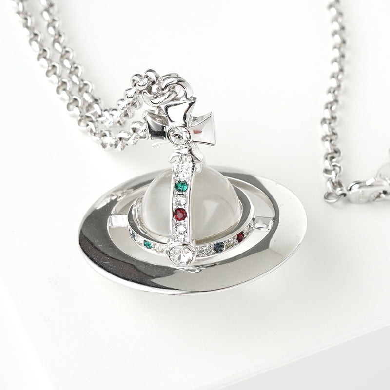 ヴィヴィアン ウエストウッド ラージ オーブ シルバー ネックレス