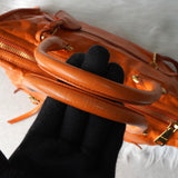 ミュウミュウ レザー 2way ハンドバッグ ショルダーバッグ オレンジ