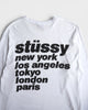 ステューシー 長袖Tシャツ ロンT ホワイト L メンズ