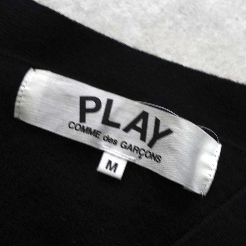 プレイ コム デ ギャルソン ハートロゴ カーディガン ブラック