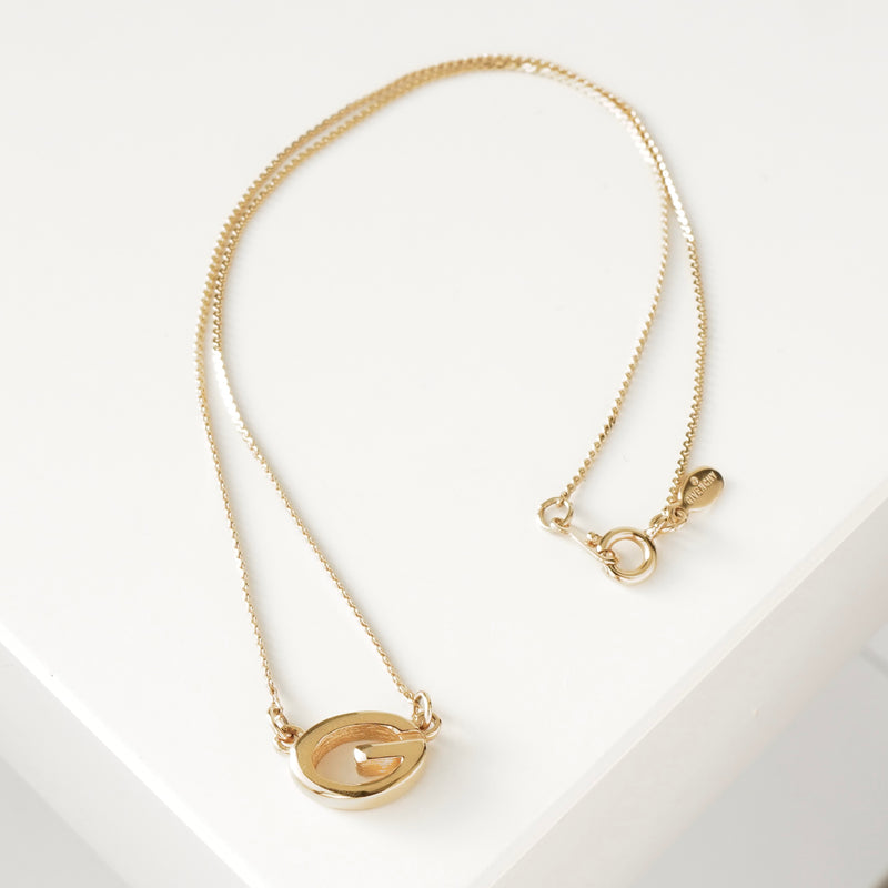 ジバンシィ ヴィンテージ Gロゴ ネックレス GP ゴールド