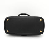 プラダ ガレリア トライアングルロゴ サフィアーノ 2way ハンドバッグ ショルダーバッグ ブラック