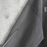 バレンシアガ ヴィンテージ ウォッシュ加工 ロゴ オーバーサイズ フーディー パーカー グレー