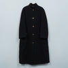 グッチ ホースビット ゴールドボタン マオカラー ウール ロングコート レディース ブラック