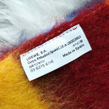 ロエベ アナグラム レザーパッチ モヘア マフラー マルチカラー