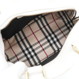 バーバリー レザー ハンドバッグ ホワイト