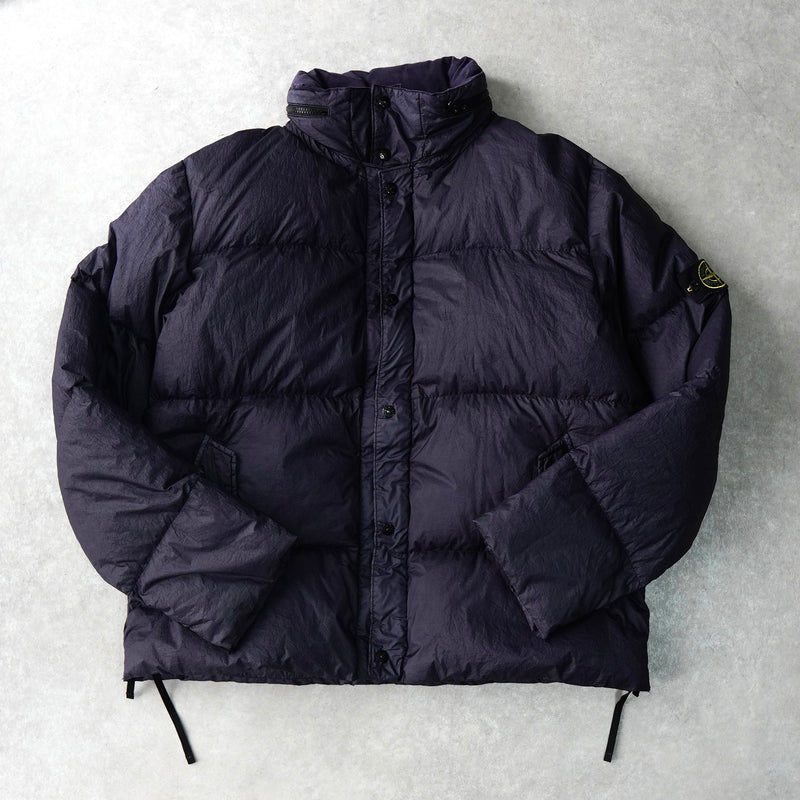 ストーン アイランド ショート丈 ダウンジャケット ネイビー