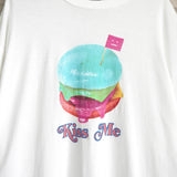 アクネ ストゥディオズ プリント オーバーサイズ Tシャツ ホワイト