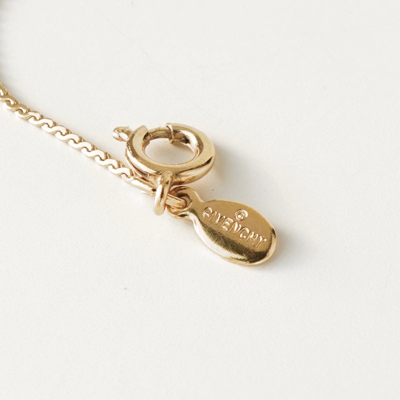 ジバンシィ ヴィンテージ Gロゴ ネックレス GP ゴールド