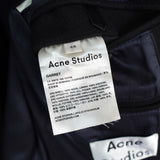 アクネ ストゥディオズ メルトンウール チェスターコート ブラック