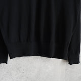 イヴ サンローラン ヴィンテージ YSLロゴ モックネック ニット ブラック