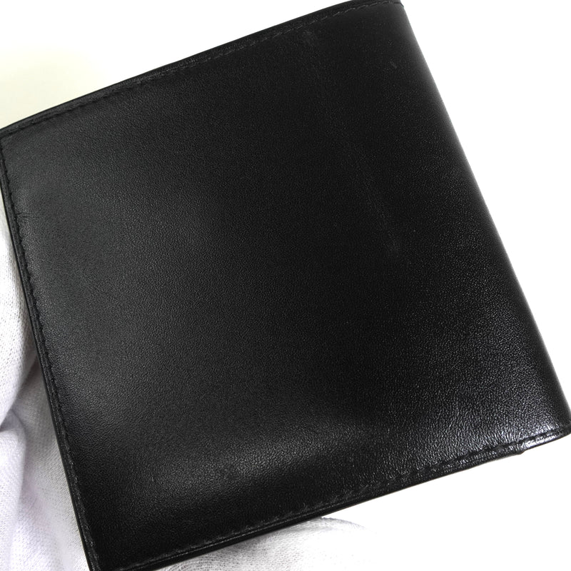 カルティエ パシャ レザー 二つ折り財布 ブラック