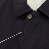イヴ サンローラン ヴィンテージ リバーシブル YSLロゴ ブルゾン ジャケット ネイビー / アイボリー
