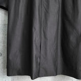 イヴサンローラン ヴィンテージ YSLロゴ ステンカラーコート ダークグレー