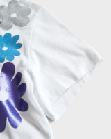 トリコ コム デ ギャルソン フラワープリント Tシャツ ホワイト S レディース