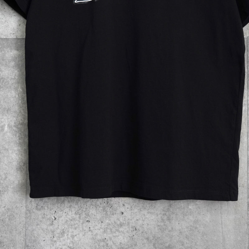 メゾン キツネ カレッジロゴ Tシャツ ブラック