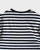 アクネ ストゥディオズ フェイスロゴ ボーダー Tシャツ ホワイト / ブラック