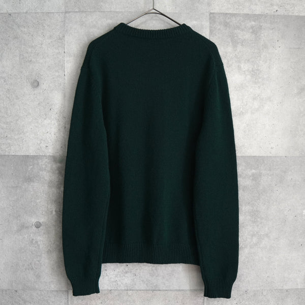 メゾン キツネ フォックスヘッド ニット ダークグリーン