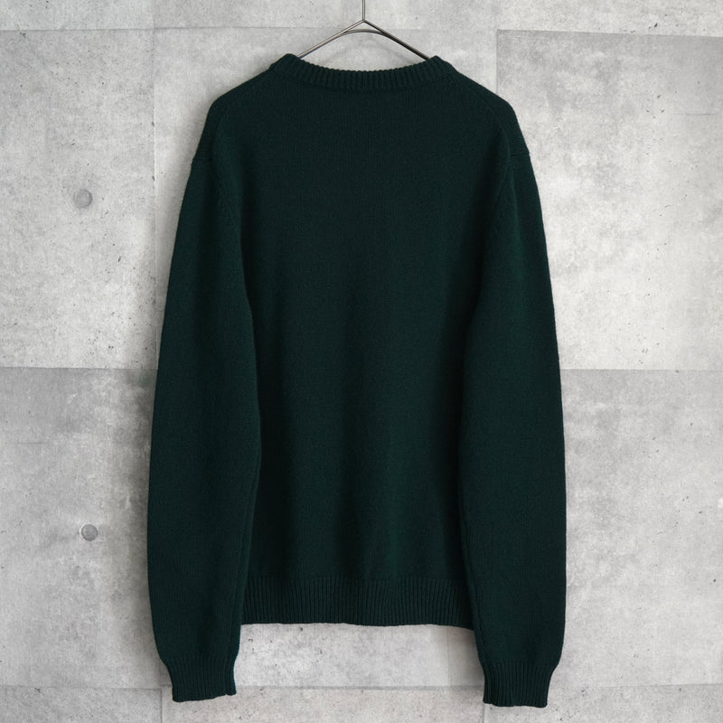 メゾン キツネ フォックスヘッド ニット ダークグリーン