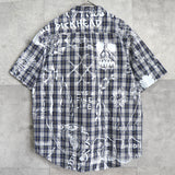 Palace Paint Check Short Sleeve Shirt, Blue