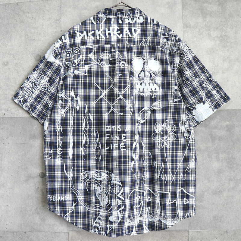 Palace Paint Check Short Sleeve Shirt, Blue