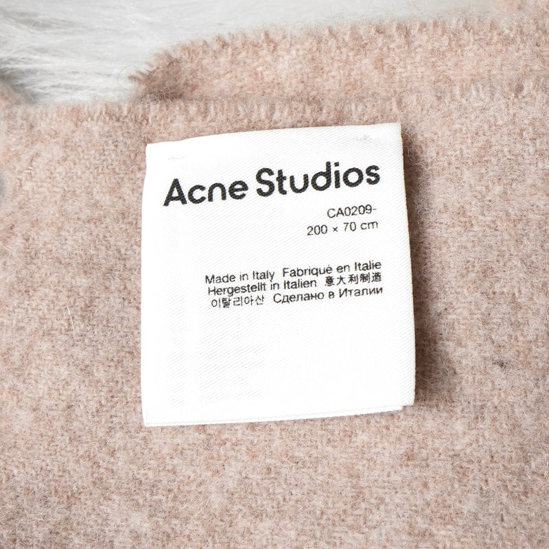 アクネ ストゥディオズ ウール ストール マフラー ピンクベージュ