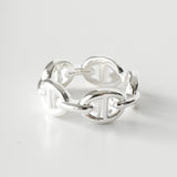 エルメス シェーヌダンクル アンシェネ 2025年製 シルバー925 指輪 リング 50サイズ / 9.5号