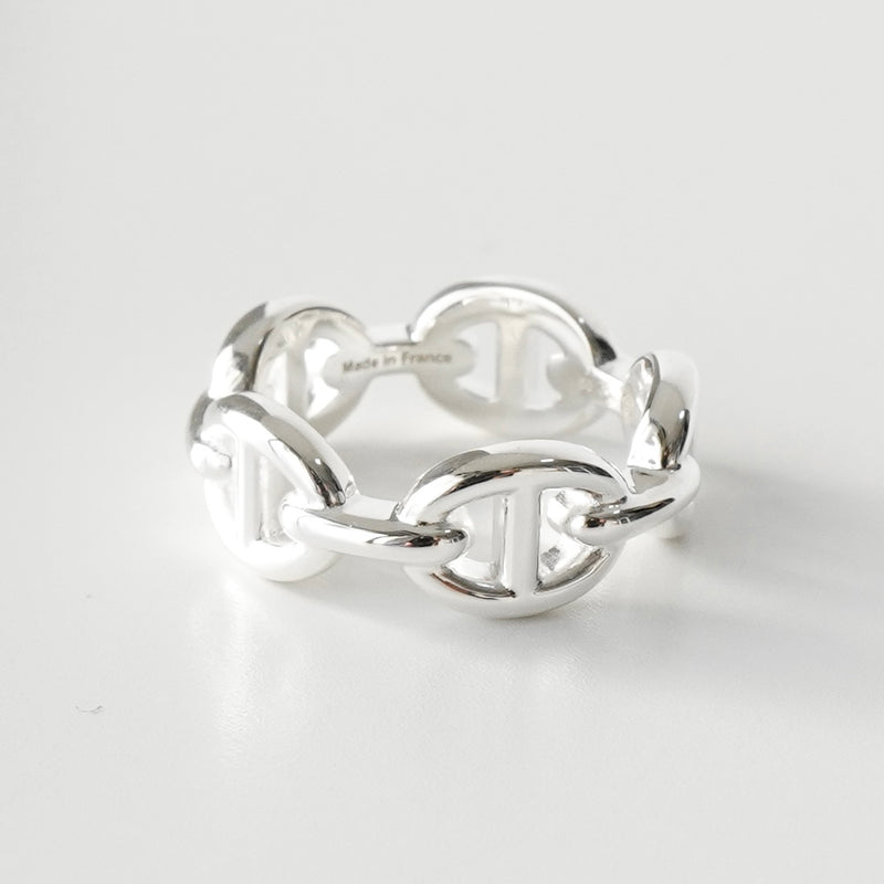 エルメス シェーヌダンクル アンシェネ 2025年製 シルバー925 指輪 リング 50サイズ / 9.5号