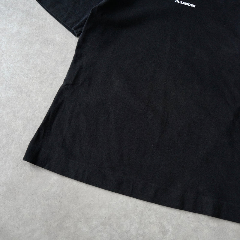 ジルサンダー ロゴ Tシャツ ブラック