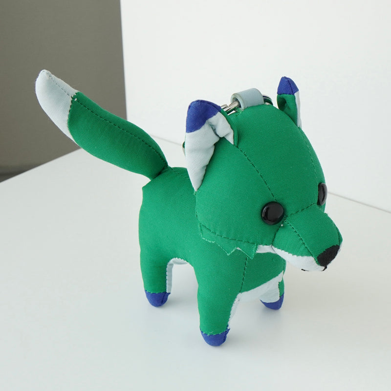 メゾン キツネ フォックス キーチャーム バッグチャーム チャーム ぬいぐるみ グリーン