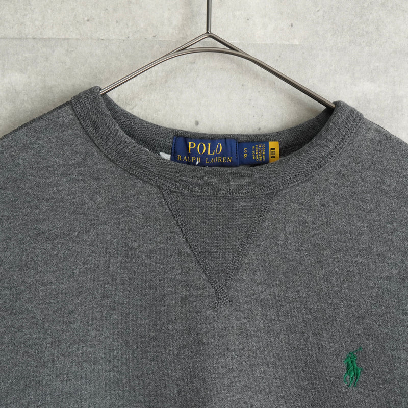 ポロ ラルフローレン ポニーロゴ スウェット グレー