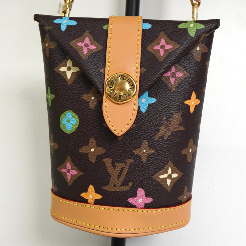 ルイ ヴィトン モノグラムクラギー エンベロップポーチ ブラウン M83344 ICチップ内蔵