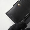 ジバンシィ ヴィンテージ Gロゴ キャンバス / レザー 二つ折り財布 グレー / ブラック 箱付き