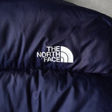 ザ ノースフェイス ヌプシ ロゴ ダウンジャケット ネイビー