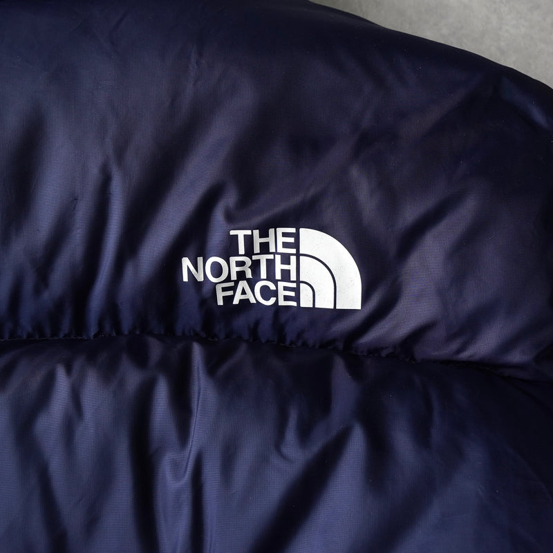 ザ ノースフェイス ヌプシ ロゴ ダウンジャケット ネイビー