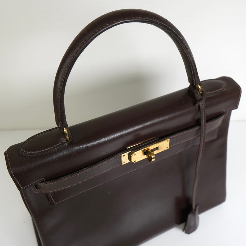 エルメス ケリー28 1964年製 ゴールド金具 ハンドバッグ T刻 ブランド