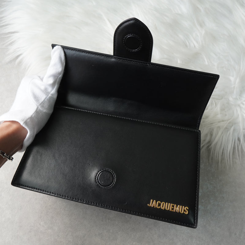 ジャックムス バンビーノ ラージ ショルダーバッグ ハンドバッグ ブラック