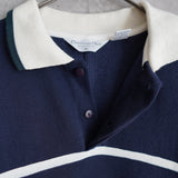 90's｜Logo Embroidery Collar Sweatshirt