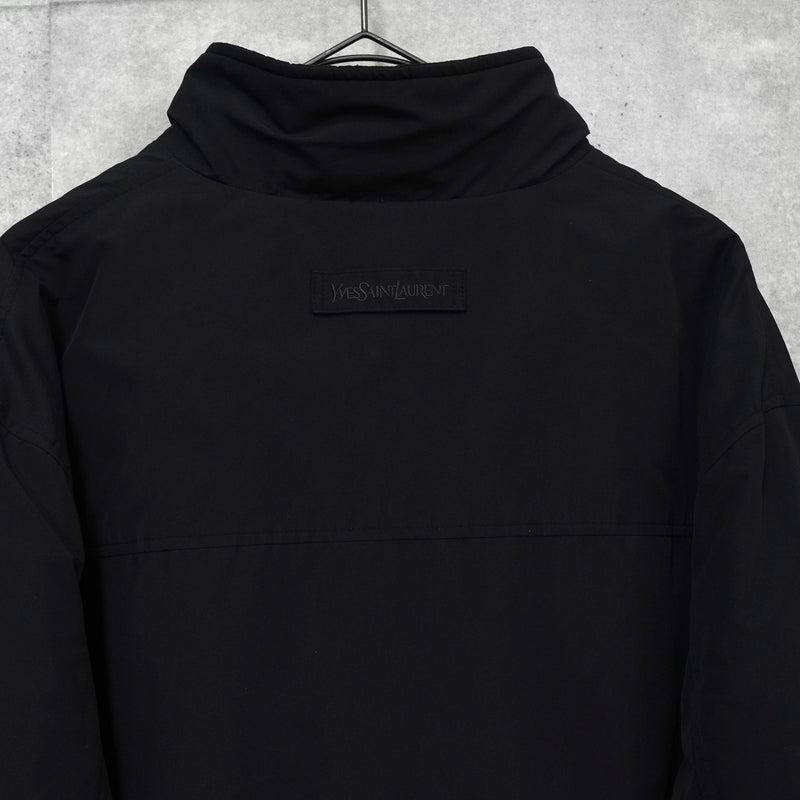イヴ サンローラン ヴィンテージ YSLロゴ 中綿ジャケット ブラック
