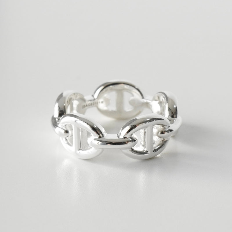 エルメス シェーヌダンクル アンシェネ 2025年製 シルバー925 指輪 リング 50サイズ / 9.5号