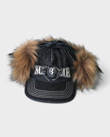 Earflap 5-Panel Dirty Indigo シュプリーム × トゥルーレリジョン ファー キャップ インディゴブルー